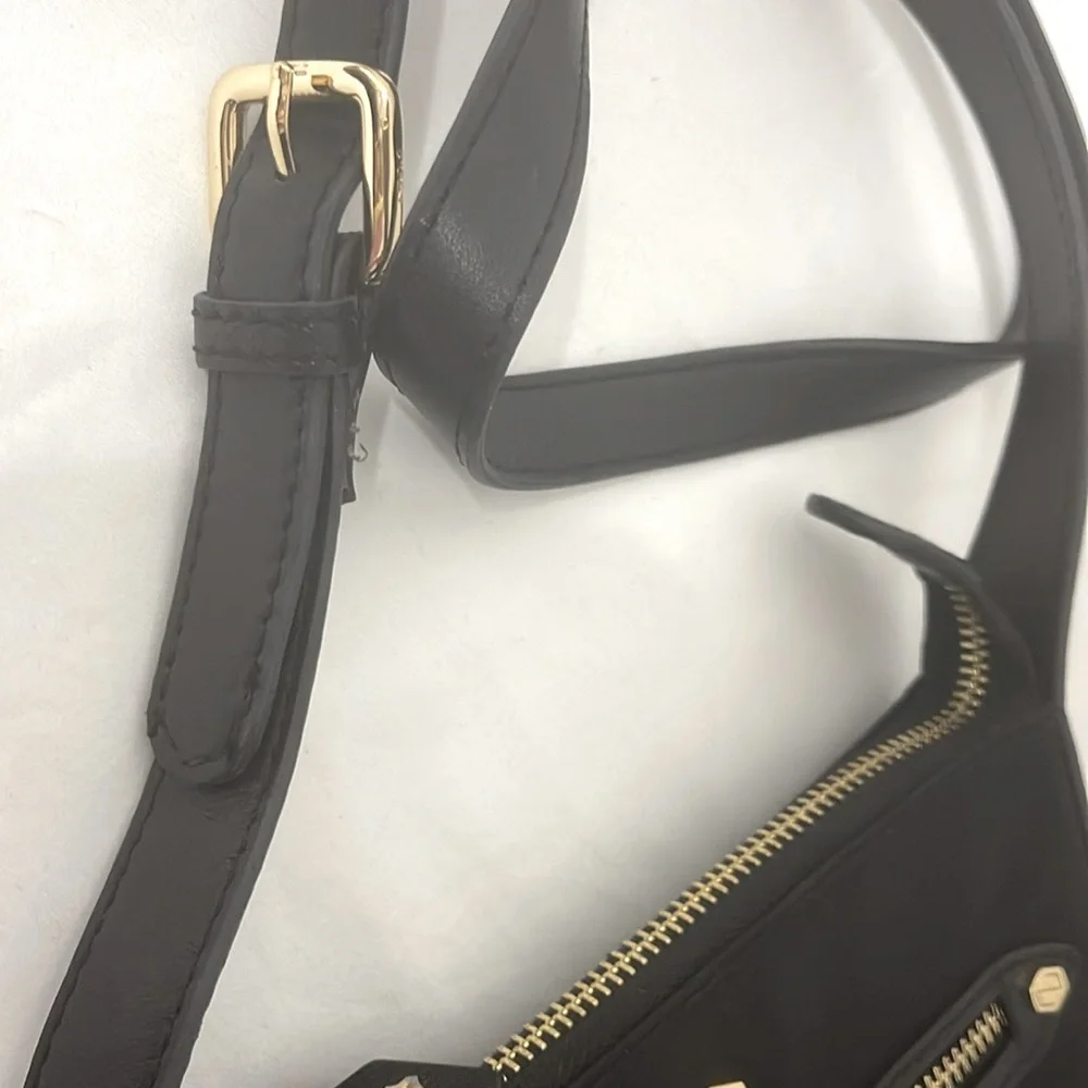 Lodis NWOT Crossbody Bag with Bee Charm adjustable straps Gold & Black